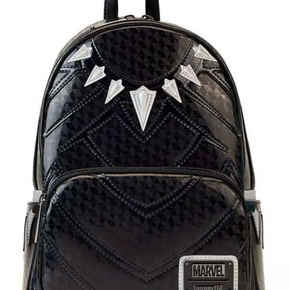 Loungefly Marvel Black Panther Metallic Cosplay Mini Backpack